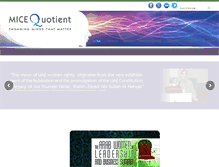 Tablet Screenshot of micequotient.com